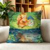 C-Cute Anime Fabulous Beasts  Square Double-Sided printed Pillow Case Bedroom Bedside Pillow Sofa Cushion Cover