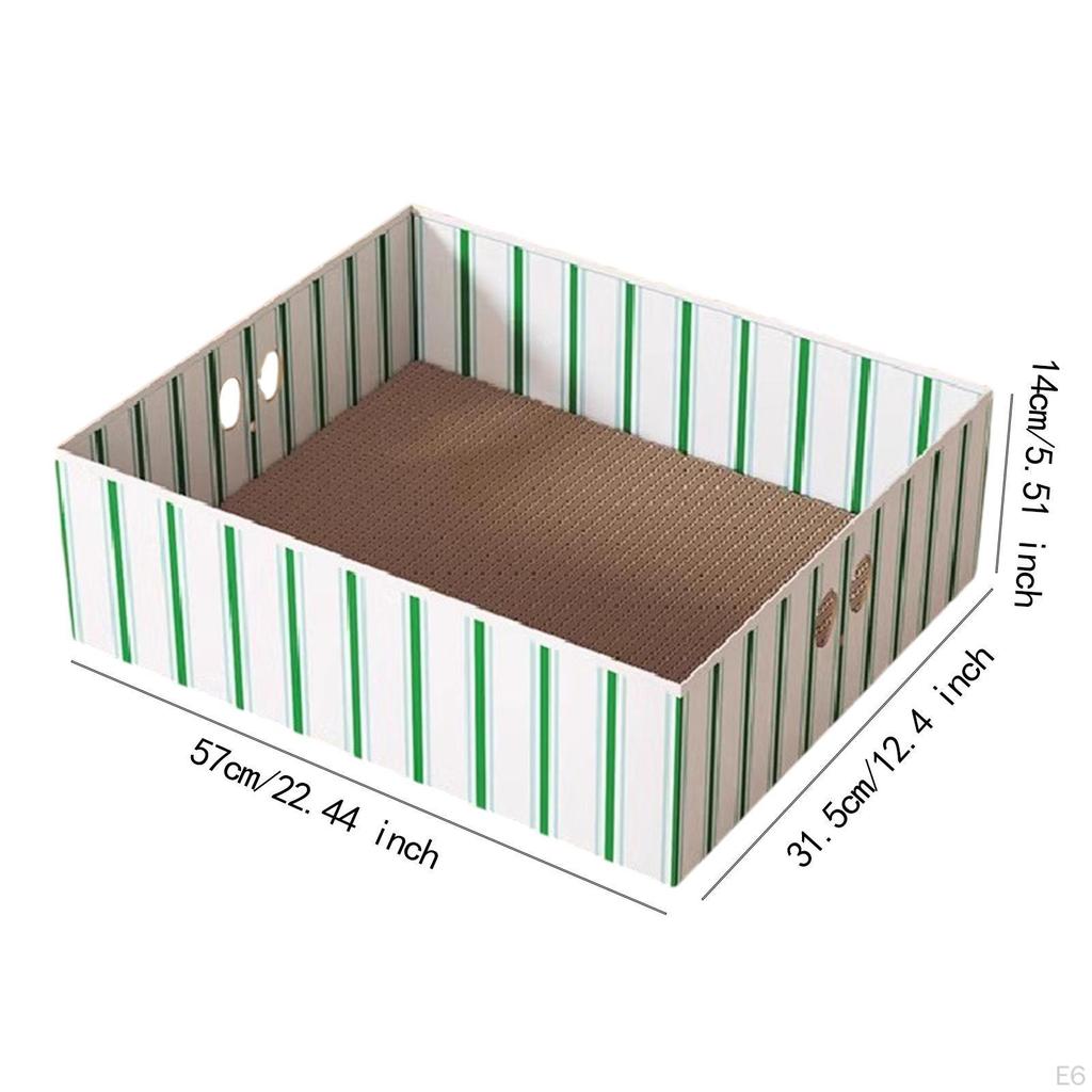 Cat Cardboard House Pet Scratching Pad Box Indoor