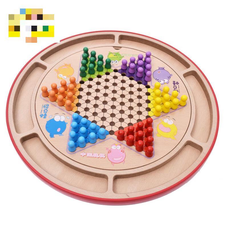 Brangdy Wooden Checkers Board Game