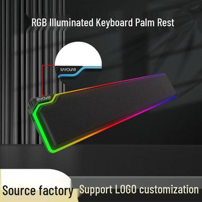 Podkładka pod nadgarstek z pianki memory z podświetleniem RGB - Duży rozmiar na klawiatury biurowe
