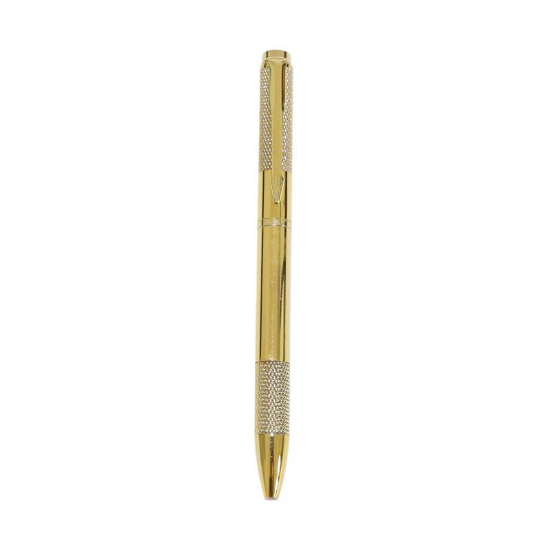 Gold Cross Metal Ballpoint Pen - Elegant Business & Student Writing Tool with Smooth Ink Flow