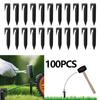 100Pcs Plastic Ground Peg Boundaries Nails Fixing Pin Garden Lawn Mower Peg Landscape Edging Stakes Lawn Mower Accessory