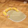 Dog Sleeping Mat with Neck Support Anti-Slip Breathable Summer Cooling Small Cat Pet Bed Mat Puppy Kennel Pet Accessories New
