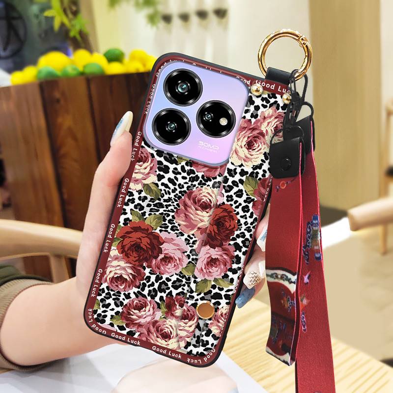 Back Cover For Mom Phone Case For ZTE Blade V60 Design/Axon 60 Lite Wrist Strap Wristband Anti-dust Phone Holder Lanyard