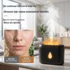 Silent Aromatherapy Flame Humidifier with Atmosphere Lamp for Bedroom