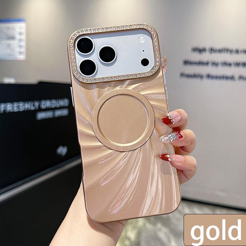 

Water Ripple Magnetic Phone Case for iPhone 17 Pro Max & Apple 16 PM - Cream Style iPhone 16 Plus