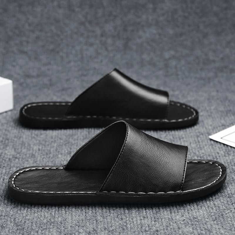 Modne klapki w stylu ulicznym Wygodne męskie kapcie Outdoorowe Męskie letnie półbuty Wypoczynkowe wakacyjne Męskie płaskie sandały plażowe Casualowe sandały