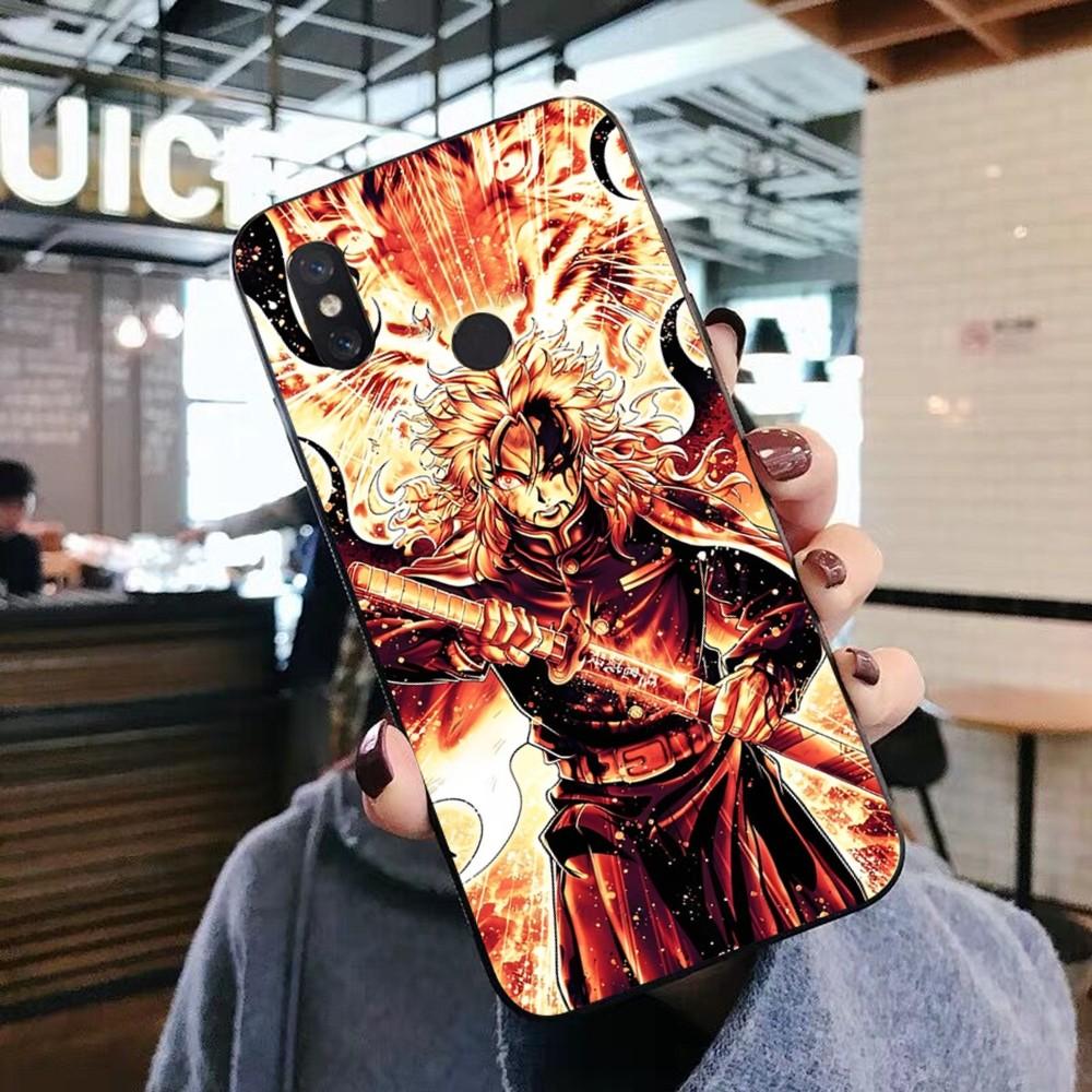 Rengoku Kyojuro Phone Case For Xiaomi Mi 5X 8 9 10 11 12 lite pro 10T PocoX3pro PocoM3 Note 10 pro lite