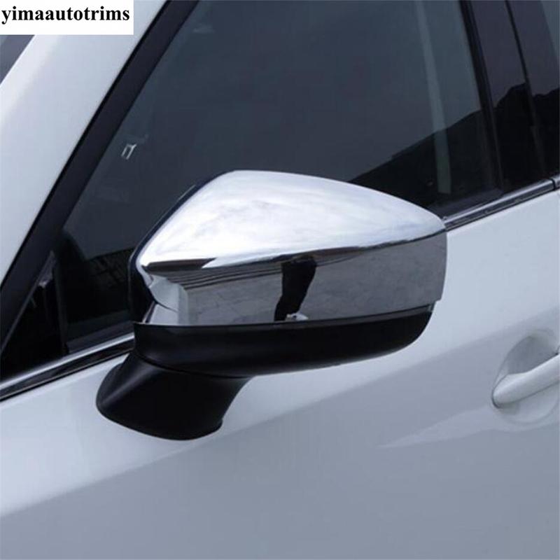 For Mazda CX-8 KG CX8 2017 - Front Head Light Eyebrow Window Sequin Wiper Rearview Mirror Bumper Fog Cover Trim Accessories