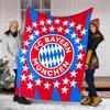 1pc B-Bayern Munich (7) Theme Blanket - Digital Print, Polyester, Cozy for All Seasons, Perfect for Outdoor, and Travel