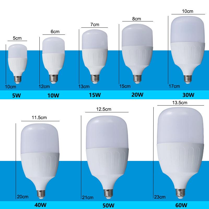 

E27 Spiral LED Bulb: Super Bright, Energy-Saving, Flicker-Free, White Light, Eye-Friendly. 5W Aluminum - Flicker-Free