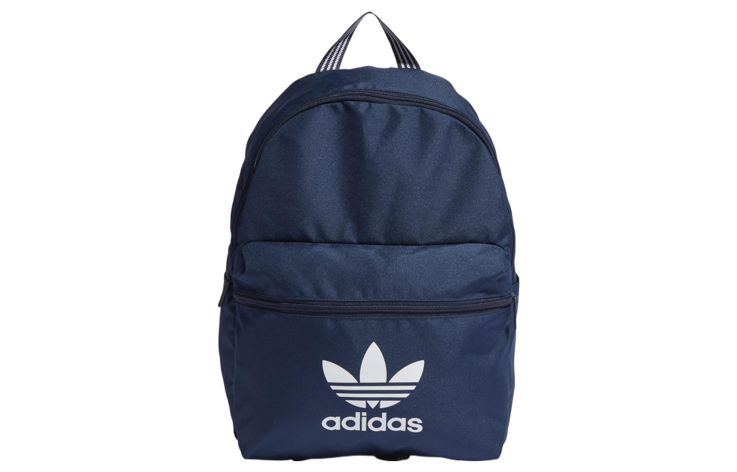 Adidas Originals Trefoil Recycled Polyester Plain Weave Fabric Backpack Unisex Midnight Indigo IL1960
