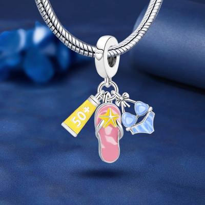 Copper Butterfly Tennis Chain Hollow Out Love Infinite Beads Fit Original Pan Bracelet Bangle Diy Jewelry