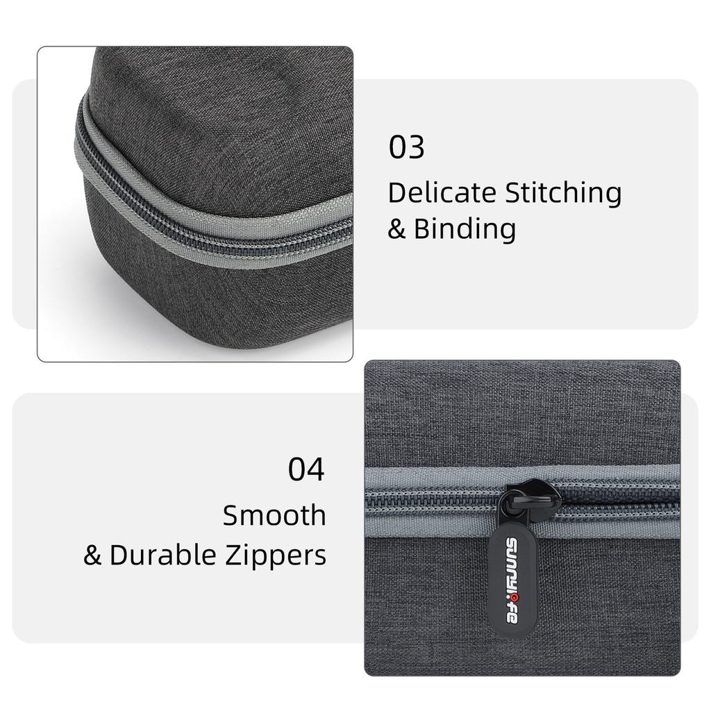 Tragbare Aufbewahrungstasche Stoßdämpfender Organizer-Koffer Kratzfeste Container-Aufbewahrungslösung für die 360 GO 3-Kamera