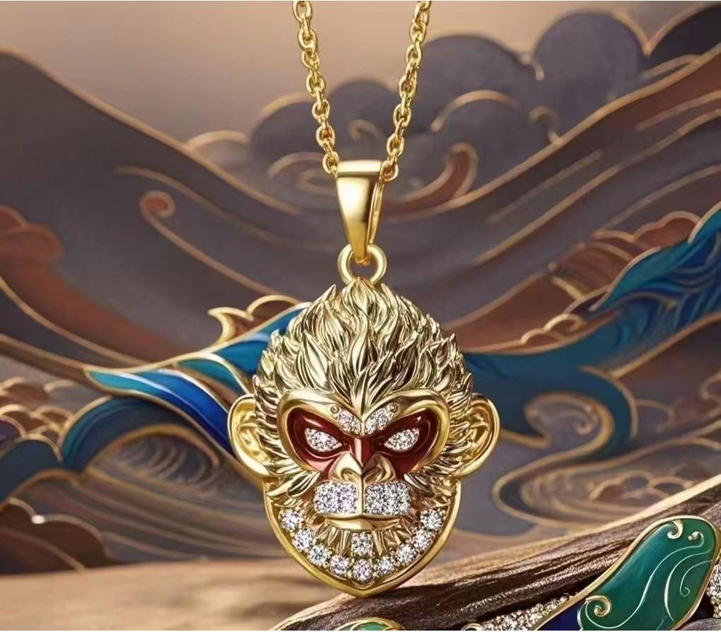 Myth Wukong Black Pendant Necklace Jewelry Accessories Game Gift Peripheral