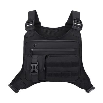 Bolsa Colete Esportivo Multifuncional Bolsa Colete de Corrida Ajustável Bolsa de Peito Casual para Exterior Mulheres