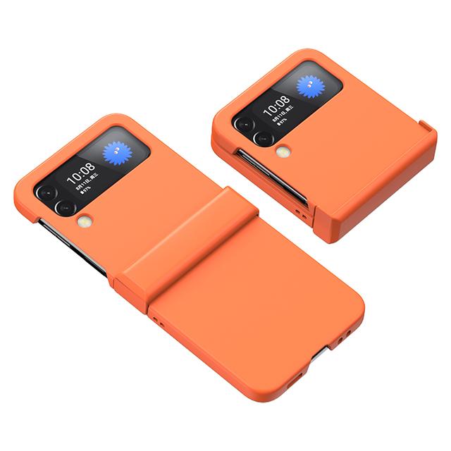 

Складной чехол для телефона с защитой от царапин для Samsung Flip4, чехол для Samsung Galaxy Z Flip4 Flip 4 Flip3 Flip 3, чехол с защитой от отпечатков пальцев for Samsung Z flip 4 оранжевый