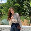 Korean Floral Chiffon Women's Loose Long Sleeve Sun Protection Shirt