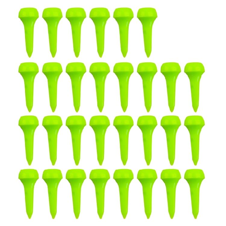 30Pcs Mushroom Head Golf Tees Training Tool White Plastic Golf Tees Mushroom Head Short Tees Golf Training Equipment