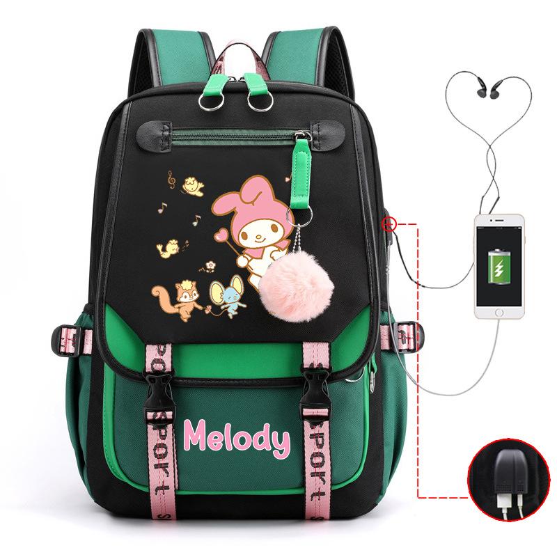 Cartoon Pink Rabbit Children'S School Bag Elementary School Girls Large Capacity Japanese Girls Backpack
