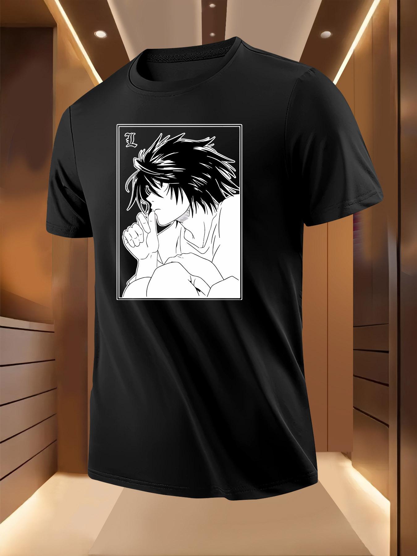Death Note Graphic Tshirt - Bold Anime Character Design S