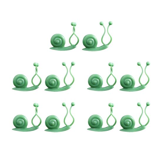 

очаровательный фиксированный зажим для растений в форме улитки, хороший зажим, настенный пластиковый держатель для растений, зажим для дома зелёный