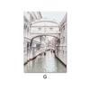 Krajina plakát Vintage tisk Nástěnné umění Itálie Venice Atrani Beach Building Wal Malba Fotografie Severské dekorace