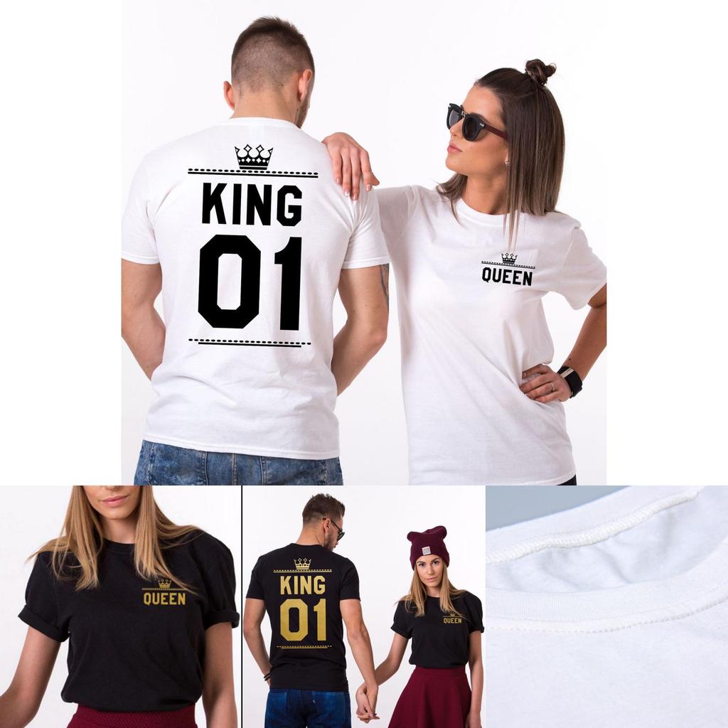 Stylisches T-Shirt mit Nummern-Kronen-Print für Damen und Herren, perfekt für legere Sommerkleidung