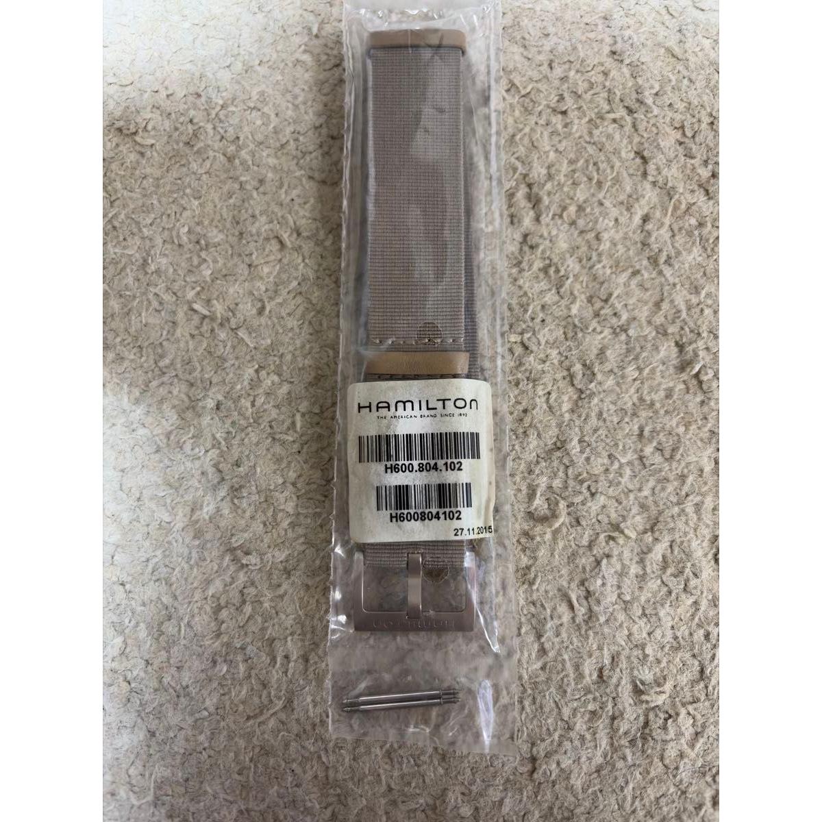 Used Brand new and unused HAMILTON H600.804.102 Genuine NATO strap Lug width 22mm Inside is fine.