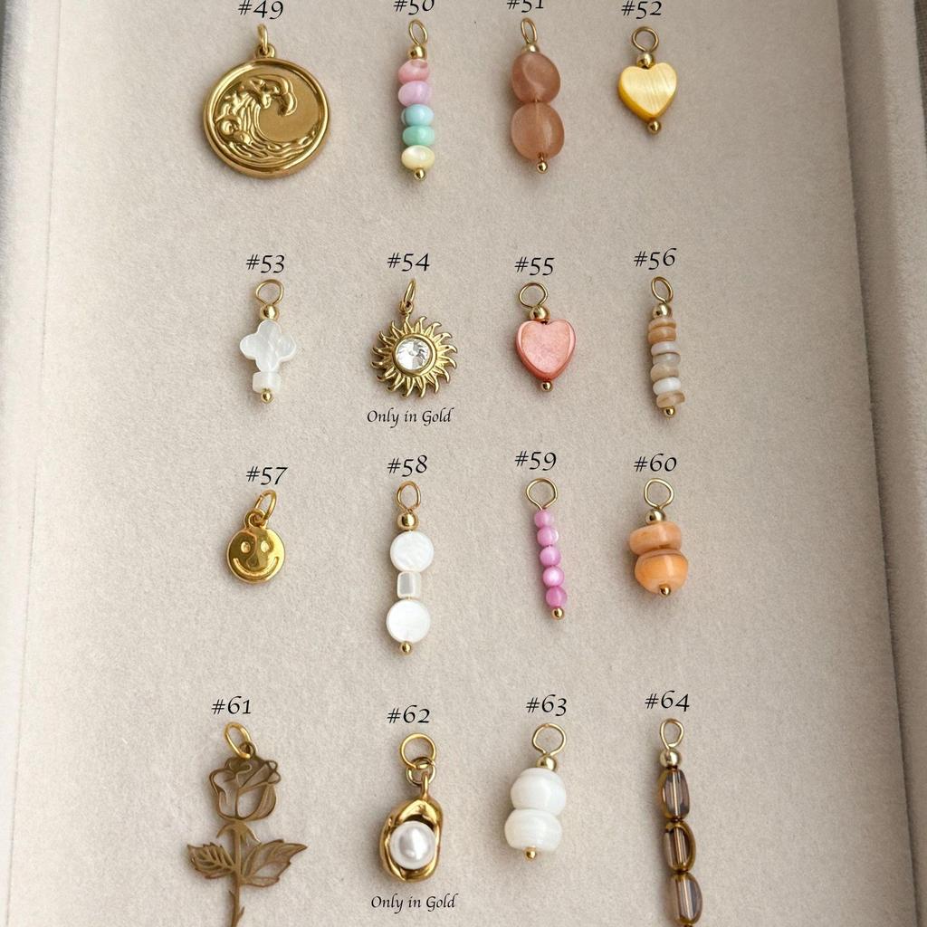 18K Gold Edelstahl Grenzüberschreitendes Anhänger: DIY-Serie nach Maß für Frauen