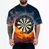3D Digital Printing of European American Adult Men's T-shirts with Animal Character Patterns