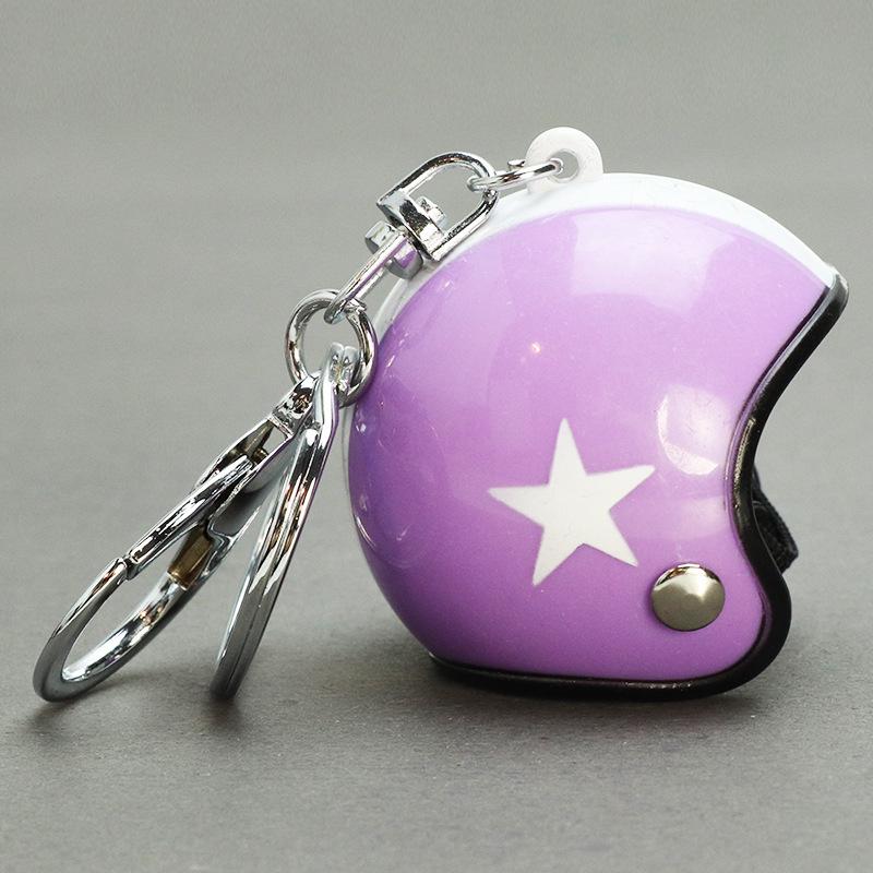 Premium Windproof Duck Helmet Keychain with Star Design
