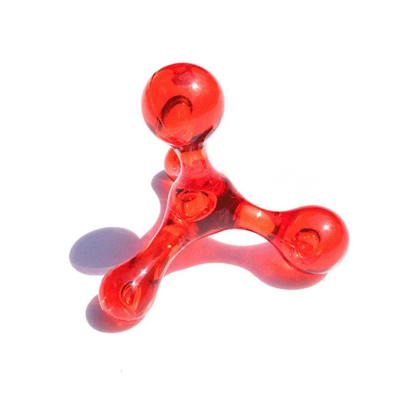 

1PC Hand Held Massagers Tools, Back Deep Tissue, 4-Legged Acupressure Gentle Self Massager Trigger Pressure Point Massage Tools