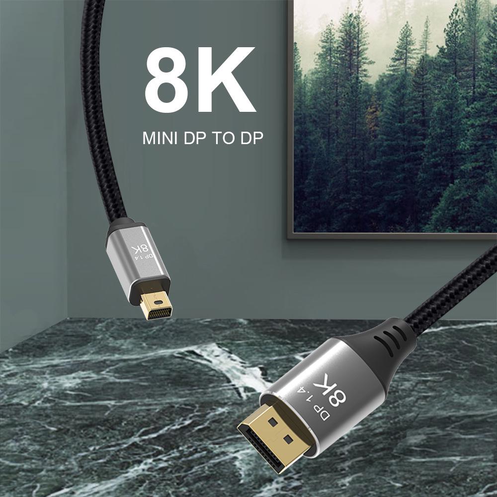 Bidirektionales Mini-DP-zu-DP-1.4-Kabel, 4K@144Hz DisplayPort