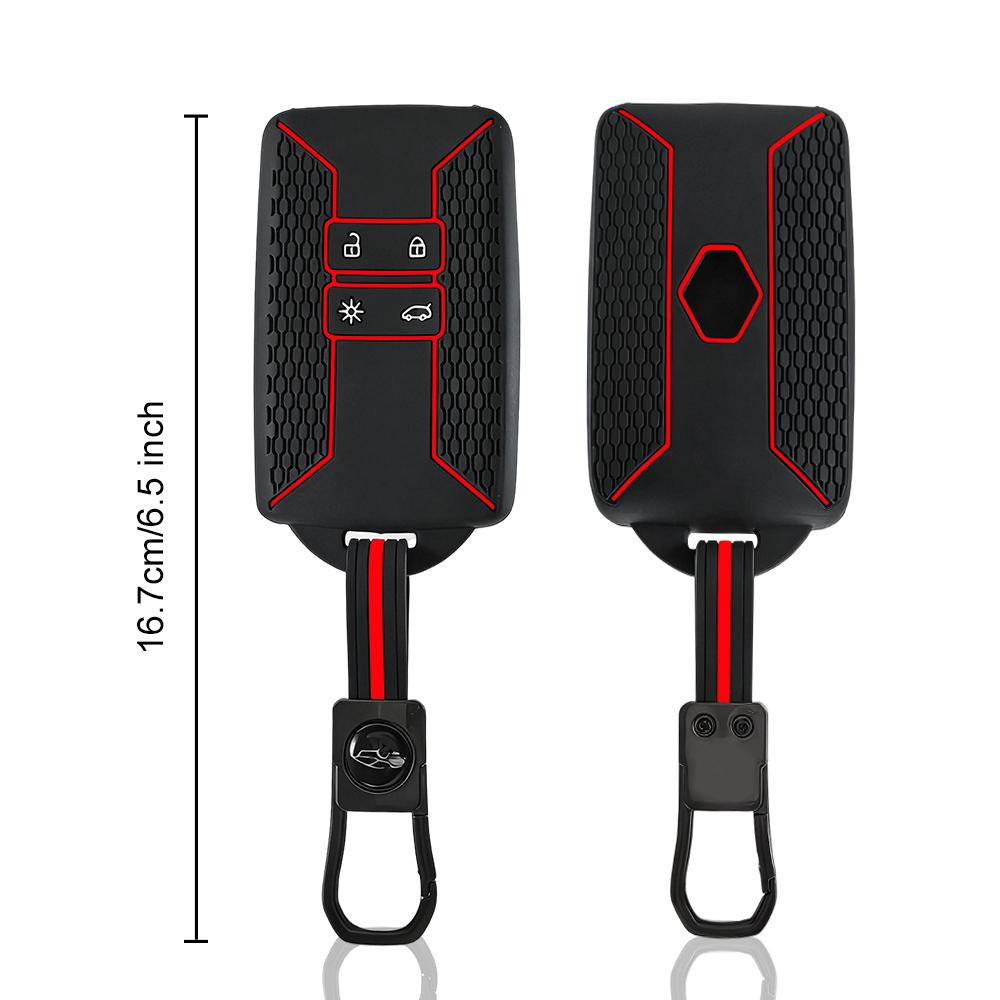 Silicone Car Key Case Cover Fob For Renault Captur Megane Talisman Espace Clio Zoe Koleos Scenic 4 Arkana Dacia Sandero Card
