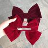 Korean Velvet Bow Hairpin for Women - Stylish Head Accessory, Top Clip, Elegant Hairpin