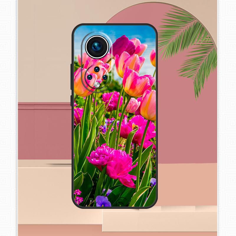 Tulip Flower Colorful Case For Honor Magic 7 Lite 5 6 8 Pro Honor 200 400 X9c X9b X9a X8b X8a X8c 50 70 90 Cover