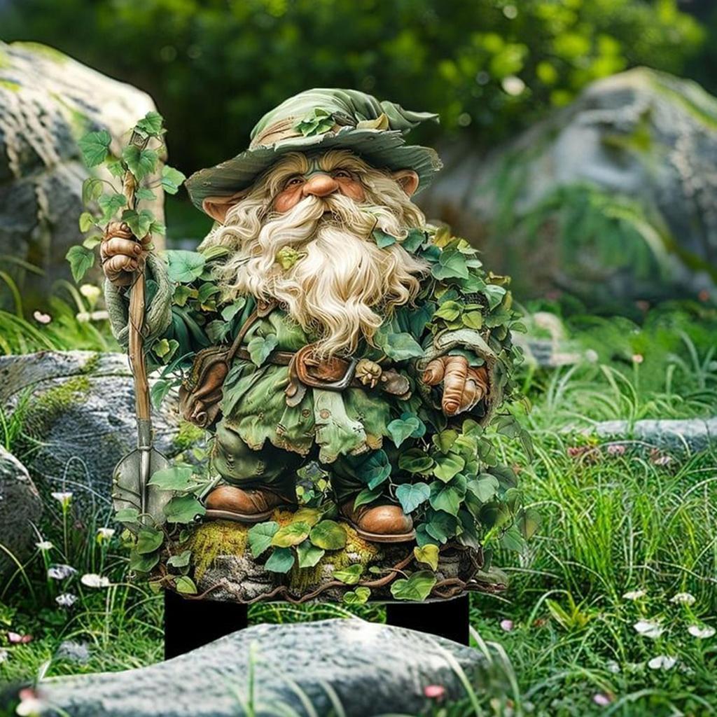 Acrylic Garden Stake 2D Tree Man Fairy Lawn Decorative  Statue Whimsical Garden Fairy Stakes Outdoor Accessories Ground Insert