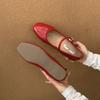 Fashion Silver Footwear Summer Spring Women Ballet Flats Dance Shoes Female Shallow Fashion Buckle Strap Ladies Flats Mary Janes Shoes