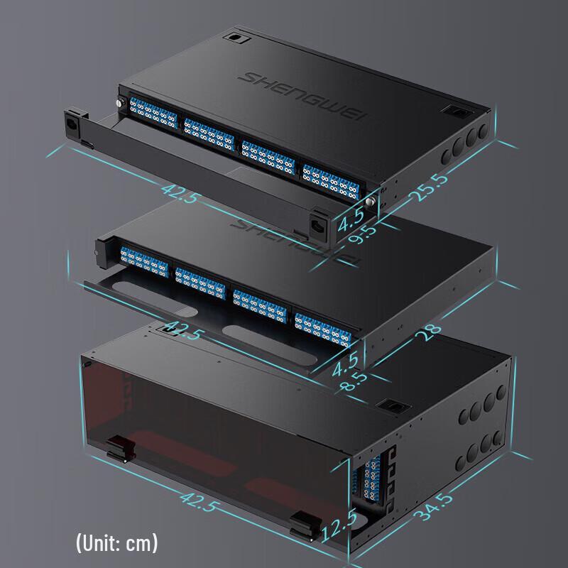 Shengwei MDF-101M-72L MPO-MTP Fiber Optic Patch Panel