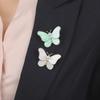 Elegant Butterfly Pearl Brooch for Women - Cracked Design with Advanced Style Anti-Exposure Pin