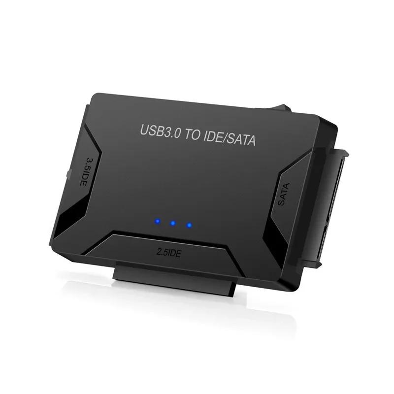 USB 3.0 To SATA IDE Hard Disk Adapter Converter Cable 3 In 1 IDE SATA Adapter for 3.5 2.5 Inch HDD/SSD CD DVD ROM