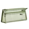 Clear Mesh Double-Layer Pencil Case - Large Capacity 3D Stationery Bag for Kids & Students