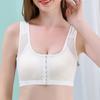 Popular Small Chest Shaping Underwear Front Button Type Thin Bra Without Steel Ring Sports Breathable Vest Bra