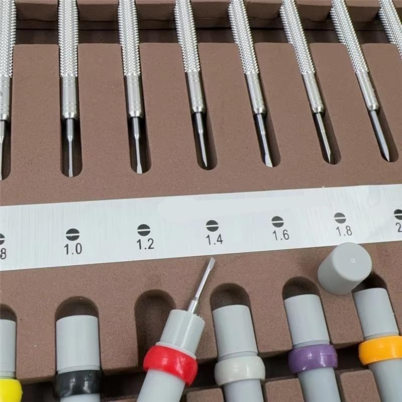 

A95I-10PCS Watch Repair Screwdrivers With Weight Sleeves In Wooden Box