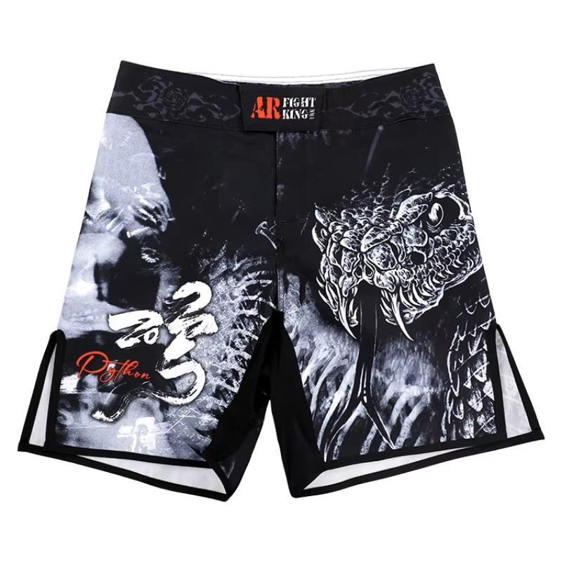 MMA UFC Shorts Pants Muay Thai Martial Arts Kickboxing Boxing Fight Unisex Men Women Kid Quick Dry Print Elastic Polyester Training