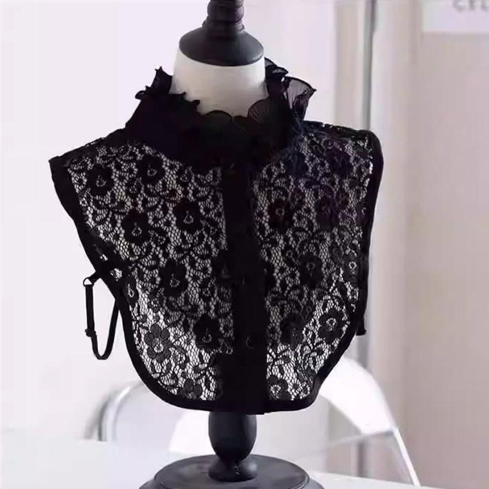 White Black Fake Collar Detachable Neckline Clothes Accessory False Collar  Women Girls