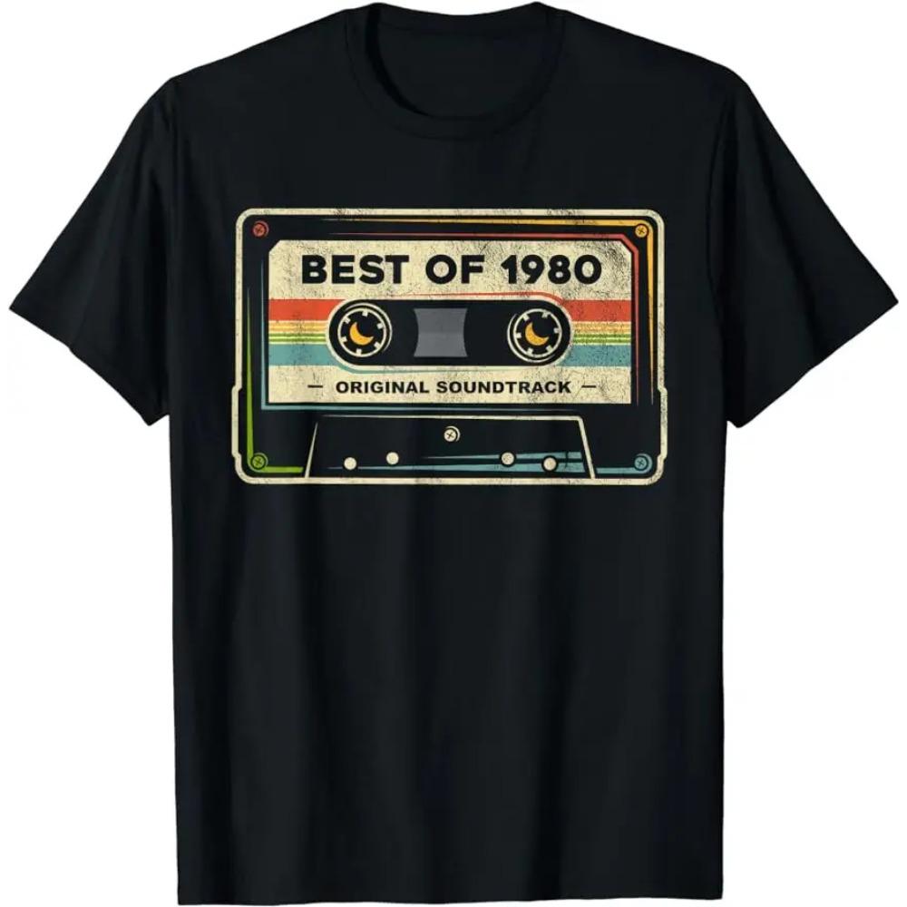 Men Vintage The Best Birthday Gifts Old 43th Birthday T Shirt Summer 43 Year Classic 1980 Limited Edition T-Shirt
