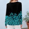 Women's Daily Casual Long-sleeved Printed O-neck Top