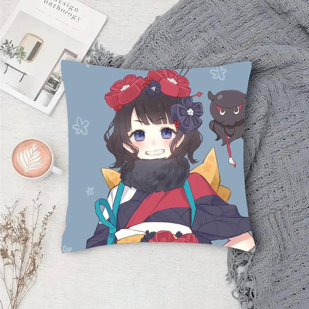 Katsuhita Hokusai Animated Game Fate Grand Order Pillow Case Fashion Square Pillowcase Bedroom Sofa Room Ins Decoration Leisure